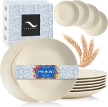 Wheat Straw 10” Dinner Plates, Unbreakable, Beige, Dishwasher Safe, Set ... - $24.74