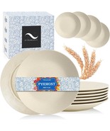 Wheat Straw 10” Dinner Plates, Unbreakable, Beige, Dishwasher Safe, Set ... - $461.15 MXN