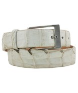 Kids Western Dress Belt Off White Crocodile Tail Skin Leather Casual Siz... - $116.22 CAD