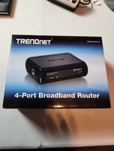 Trendnet TW100-S4W1CA 4-Port Wired Broadband Router - Internet - Tested! - £14.61 GBP