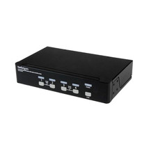 STARTECH.COM SV431DVIUA 4 PORT DVI KVM SWITCH DUAL LINK USB AUDIO DVI RA... - £265.76 GBP