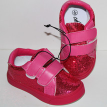 Chulis Footwear Alice Glitter Sneaker Toddler Baby Girls NWOB (Fuchsia, 4) - $14.00