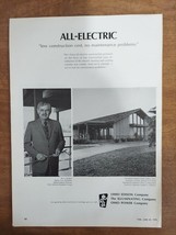 The Illuminating Co 1970 Vintage Print Ad Westfield Country Club All Ele... - $8.90