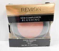New Revlon New Complexion Blushing Cheek Powder #06 Buff **Rare Orig Oil Free - £11.95 GBP
