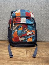 Quiksilver Estilo Backpack Multi - Color Block Book Bag Backpack Lunch B... - $14.85