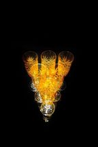 Faberge  Odessa Yellow Gold  Colored Crystal Champagne Flutes  NIB image 15