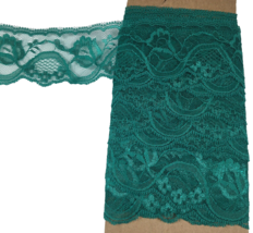 Lace Trim 7 Yards 2” Teal Green Floral Scalloped - 5B - $152.06 MXN