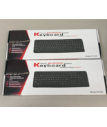 (2) Waterproof Keyboard Wired YR-530 Standard Size Desktop Waterproof Ni... - €25,92 EUR