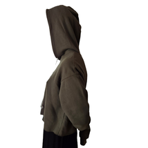 Wild Fable Sweatshirt Hoodie Womens Large Green Hooded Drawstring Cropped - $204.60 MXN