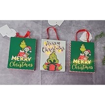 Dr Seuss Grinch Cindy Lou Who Light Up Canvas Christmas Tree Ornaments 3... - $28.99