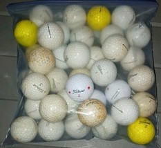 Lot of 37 Titleist Golf Balls Used Mixed Models Great for Practice White - $273.45 MXN