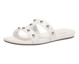 Anne Klein Women Slip On Slide Sandals Ely Size US 9.5M White Studded Si... - $24.75