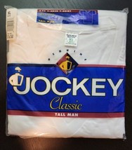 Vintage 90s Jockey Classic Tall XL 46-48 V-Neck T-Shirt 2 Pack Deadstock... - £31.54 GBP