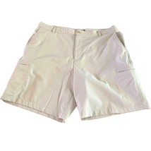 Chaps Golf 78 Mens Size 42 Tan Beige Khaki Sport Shorts 9 in inseam Cargo - £17.27 GBP