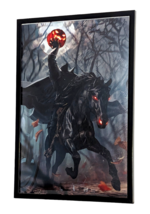 Framed Headless Horseman Print Legend of Sleepy Hollow Ichabod Crane 16”x 24” LG - £59.65 GBP