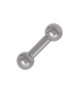 6.3mm (1/4&quot;) gauge Barbell, Internally threaded 316L stainless steel - $17.46+