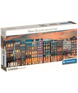 NEW Clementoni Jigsaw Puzzle Panorama 1000 Pieces 39897 Bright Amsterdam - $23.89