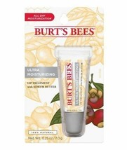 2-BURT&#39;S Bees Ultra Moisturizing Lip Treatment .25 Oz Brand New - £6.72 GBP