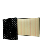 VTG C.R. Gibson Guest Book Striped W/ Box Space 510 Guests Wedding Anniv... - $15.70