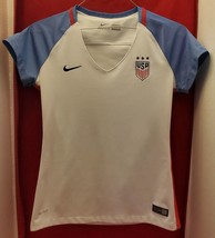 Nike USA Soccer USWNT 2016 Home Jersey Womens Medium White Dri Fit Shirt - £15.59 GBP