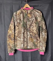 Women&#39;s Realtree XTra Zip Front Jacket M Size Medium TKF-W457/RT Camouflage Pink - £27.96 GBP