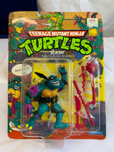 1990 Playmates Tmnt Evil Turtle Slash Action Figure In Blister Pack Unpunched - $178.15