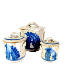 Natalie Gilliham Set of Three Cannisters Pottery Set - £105.17 GBP