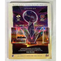 Official Super Bowl LVI 56 Gameday Program La Rams Vs Cincinnati Bengals 0222!!! - £23.30 GBP