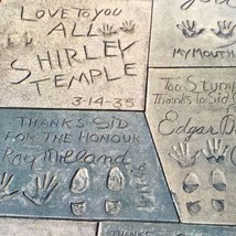 Grauman’s Chinese Theatre Shirley Temple  Postcard Footprints of the Stars - $8.95