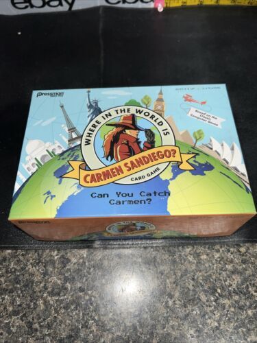 Pressman Where in the World is Carmen San Diego Card Game ages8+ 2-4 Players - £6.39 GBP