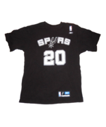 San Antonio Spurs Manu Ginobili #20 T-Shirt Medium NBA Reebok Team Appar... - £19.65 GBP