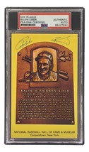 Ralph Kiner Signed 4x6 Pittsburgh Pirates HOF Plaque Card PSA/DNA 85027892 - $38.78