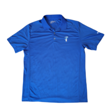 Nike Golf Mens Size L Large Dri-Fit Shortsleeve Blue Polo T-Shirt - $9.49