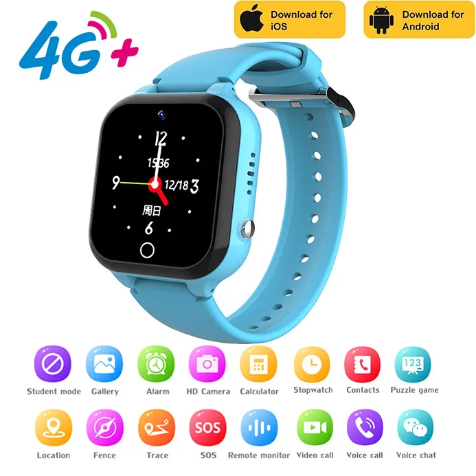 4G Smart Watch For Kids Boys Girls Global SIM Card 4G Phone Watch Voice ... - $61.56