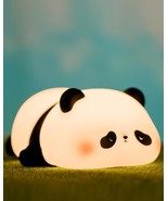 Cute Panda Night Light LED Squishy Novelty Animal Night Lamp Food Grade ... - £31.40 GBP