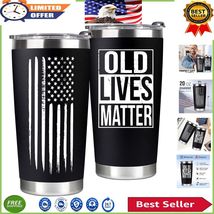 Old Lives Matter 20oz Travel Tumbler - Perfect Birthday &amp; Retirement Gift - $812.19 MXN