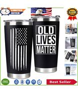 Old Lives Matter 20oz Travel Tumbler - Perfect Birthday &amp; Retirement Gift - $61.53 CAD