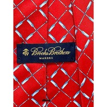 Brooks Brothers Makers Mens Tie Necktie Red Novelty Boat Paddles Silk Tied - $39.20