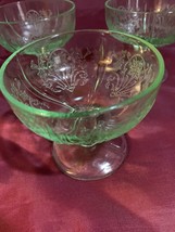 U.S. Glass Co. Primo Aster Pattern Set of 2 Sherbets - $34.65