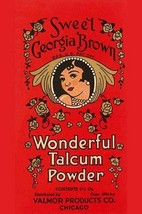 Sweet Georgia Brown Wonderful Talcum Powder - Art Print - £17.58 GBP+