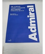 Admiral VHS 4-Head Video Cassette Recorder Operating Manual Model JSJ20450 - $228.53 MXN