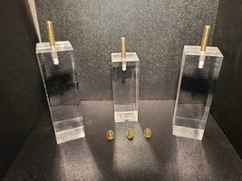 Clear Acrylic Lucite Square Furniture Legs 6&quot; - 24&quot; tall Set Of 4 - $55.00