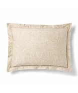 $130 RALPH LAUREN Home KING Pillow SHAM Fleur du Roi TAN / GOLD Cotton - $162.95 CAD