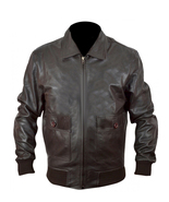 Men&#39;s Real  Leather Black Motorcycle Leather Jacket Leather. The Last St... - £155.58 GBP