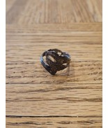 Vintage Oneida Spoon Ring/Thumb Ring, Silver Tone, 22 mm Diameter - $11.99