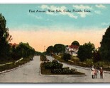 First Avenue Street View Cedar Rapids Iowa IA UNP DB Postcard Y4 - $3.91