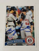 Brian Duensing Minnesota Twins 2011 Topps Autograph Card #126 READ DESCRIPTION - £3.87 GBP