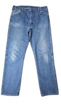 Vintage Wrangler Distressed Jeans Men 38X36 Made In USA Cowboy Cut 13MWZ - £35.69 GBP