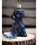 Joy To The World Collectibles Yorkipoo Black Ornament Handcrafted in Poland - $832.27 MXN