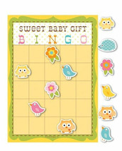 Happi Tree Baby Shower Sweet Baby Owl Decor Party Game Bingo - £3.97 GBP
